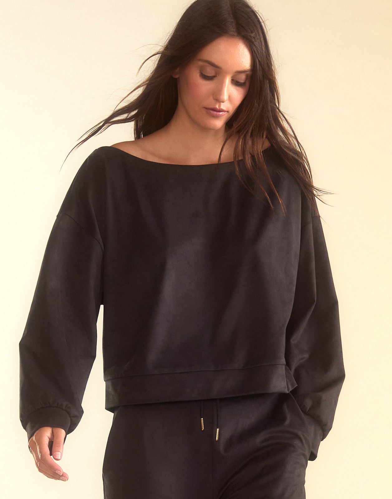 Sleek Ultrasuede Pullover