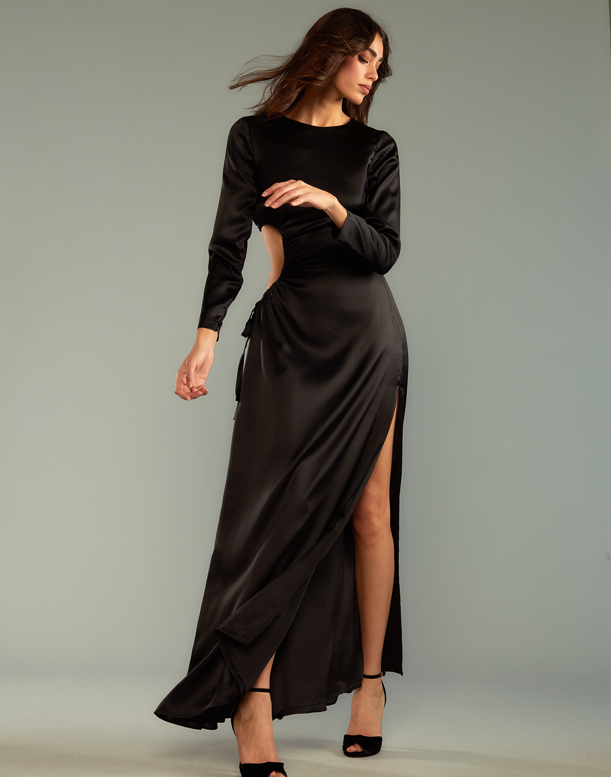 Striking Silk Dress