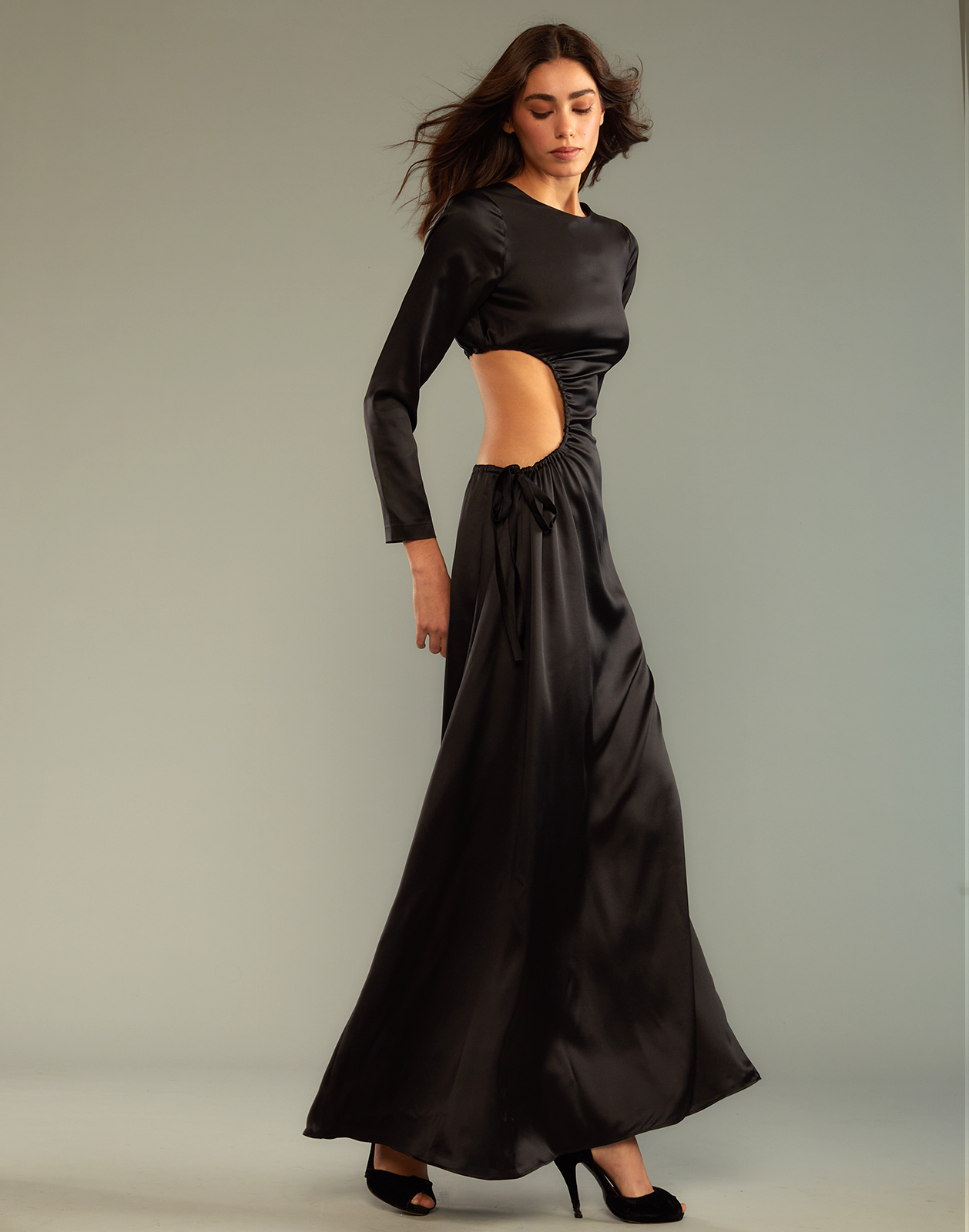 Striking Silk Dress