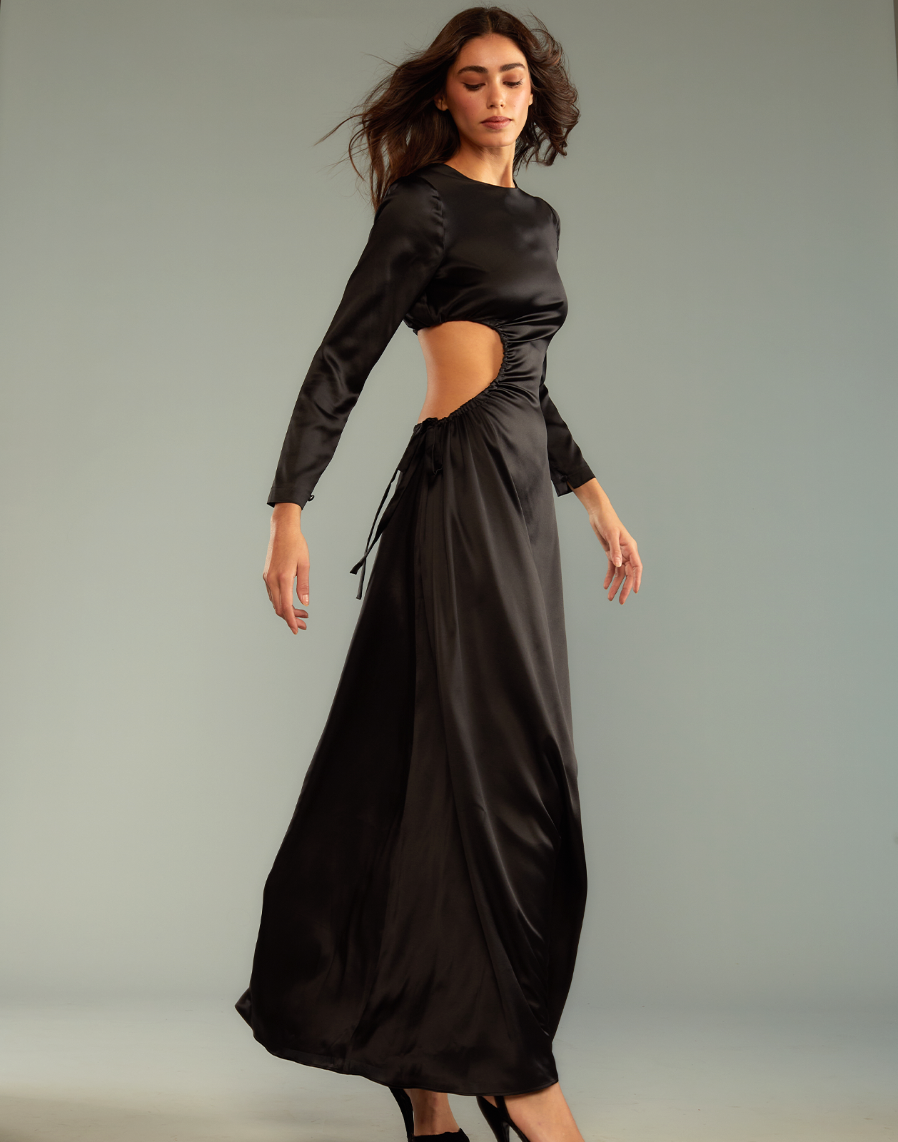 Striking Silk Dress