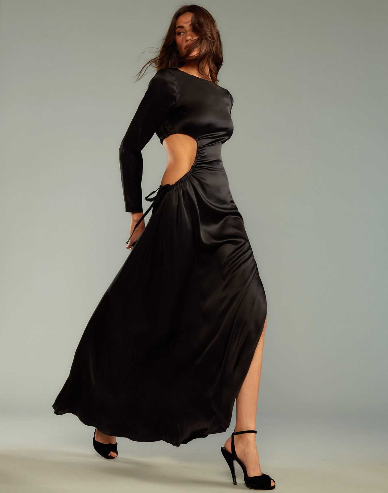 Striking Silk Dress