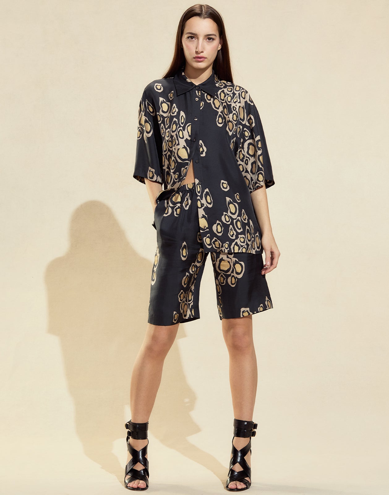 Amalfi Gold Foil Shorts