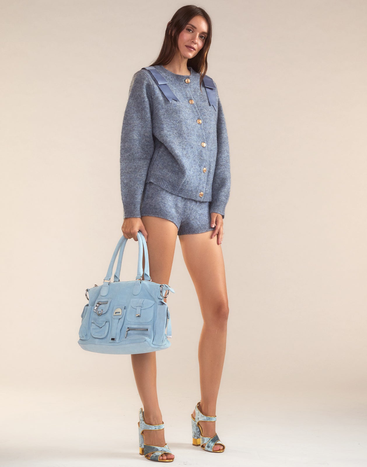 Ivy Wool Knit Shorts
