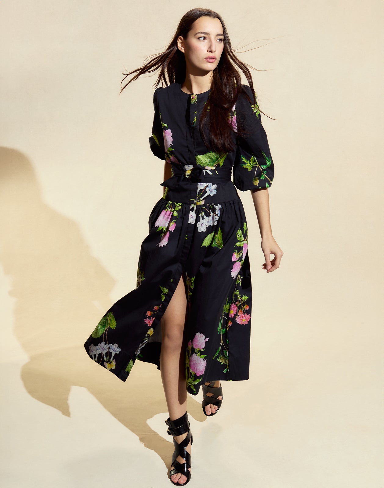 Evermore Cotton Sateen Shirt Dress