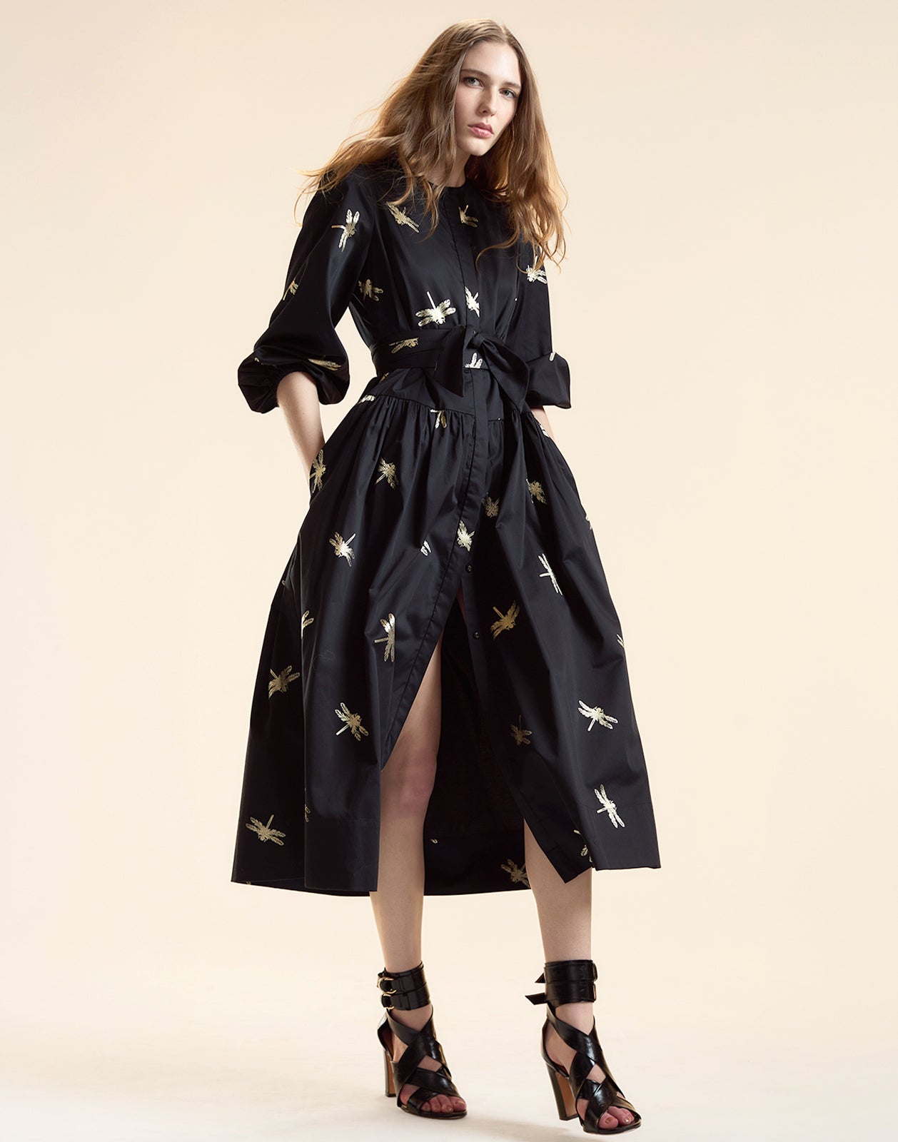 Evermore Cotton Sateen Shirt Dress