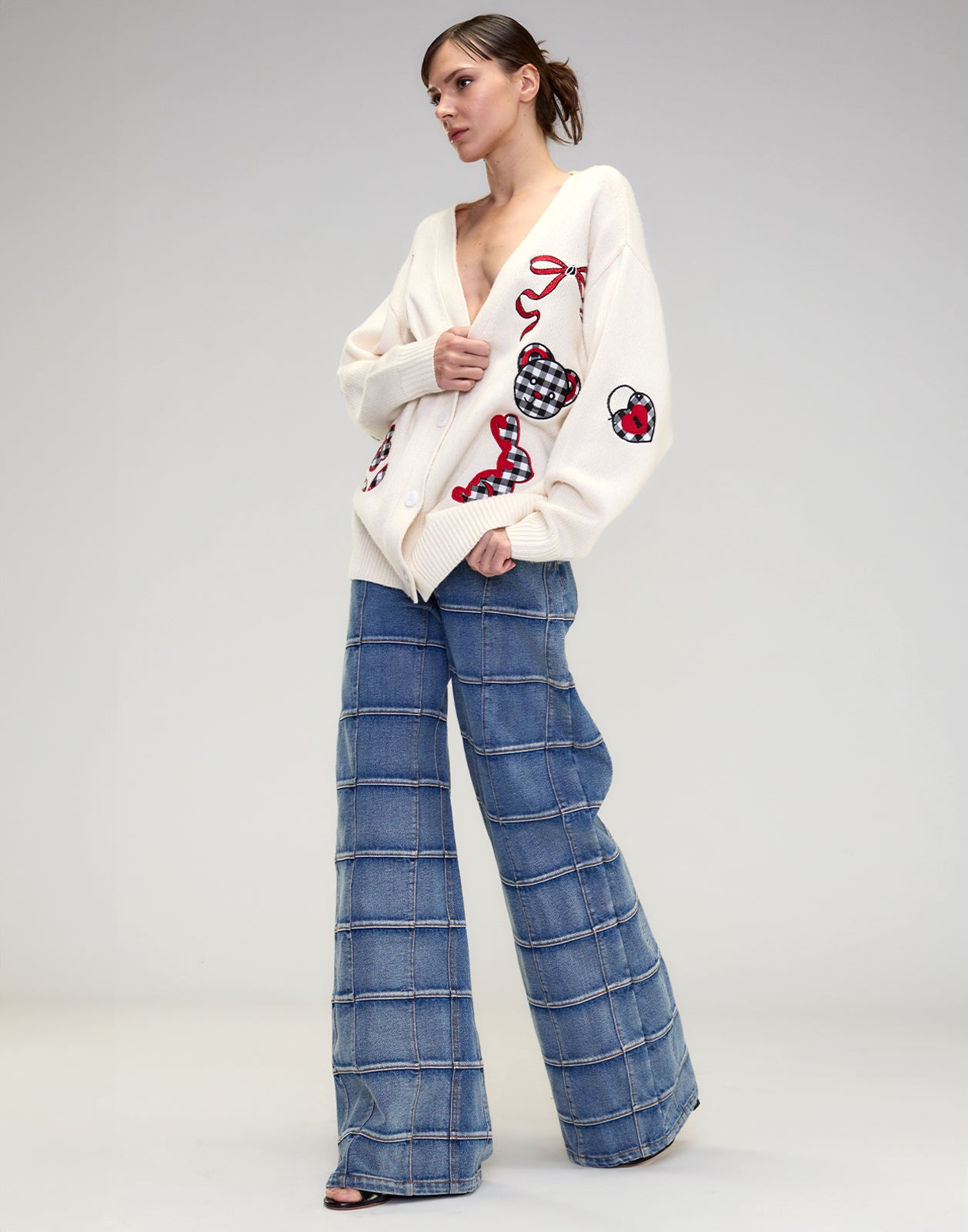 Playful Patchwork Cardigan