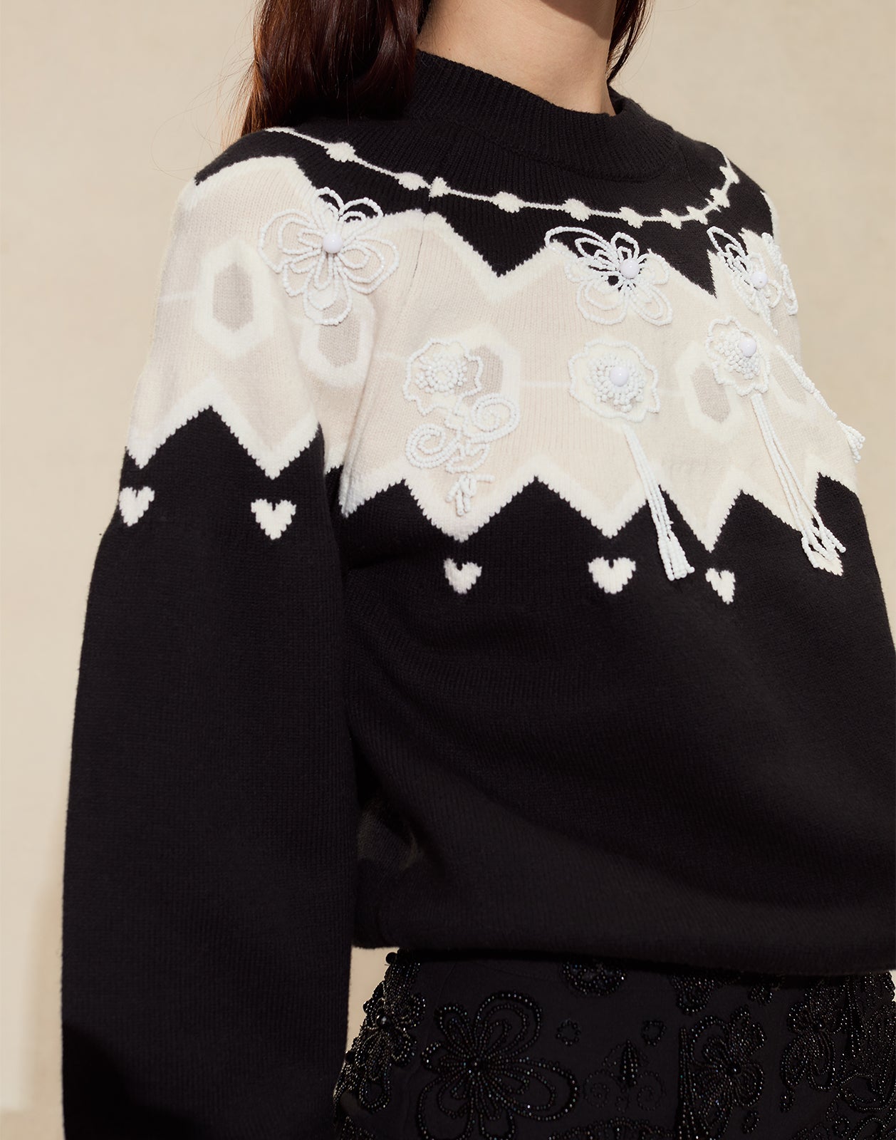 Milei Beaded Sweater
